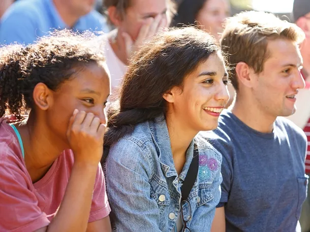 student smiling