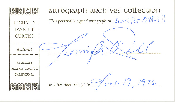 Photo of autograph