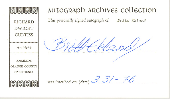 Photo of autograph