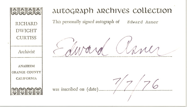 Photo of autograph