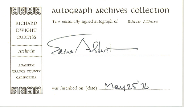 Photo of autograph