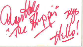 Photo of autograph