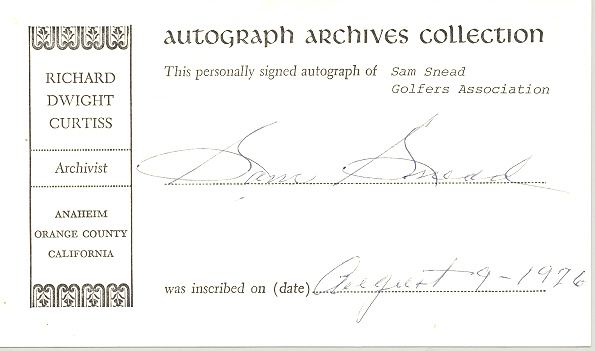 Photo of autograph