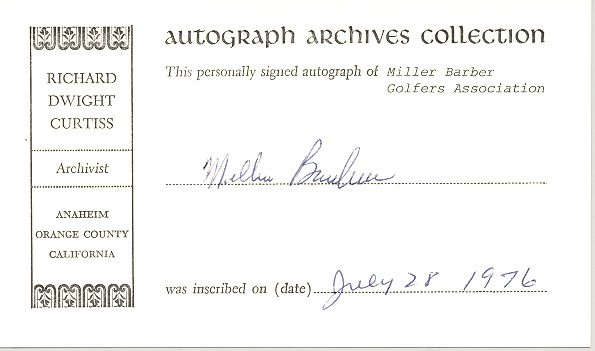 Photo of autograph