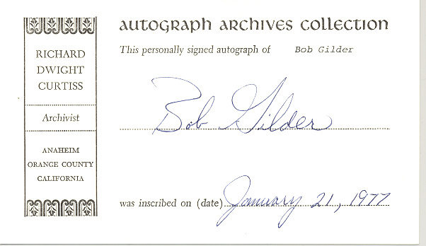 Photo of autograph