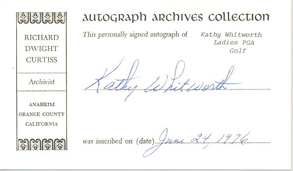 Photo of autograph
