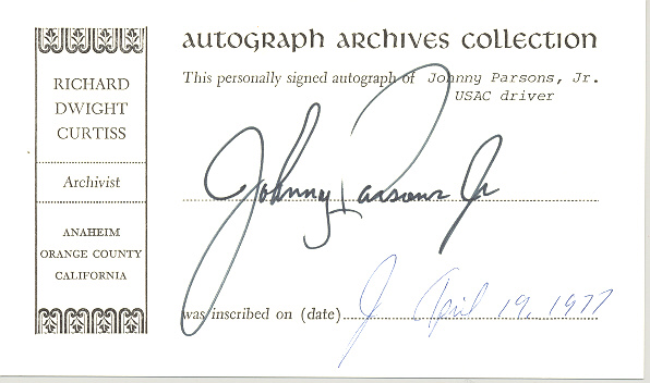 Photo of autograph