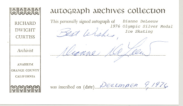 Photo of autograph