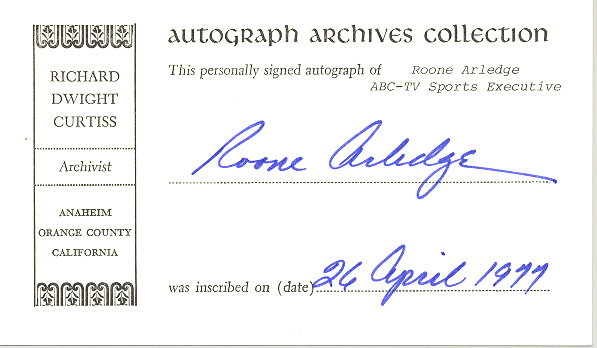 Photo of autograph