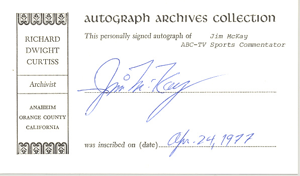 Photo of autograph
