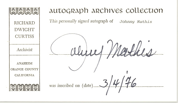 Photo of autograph