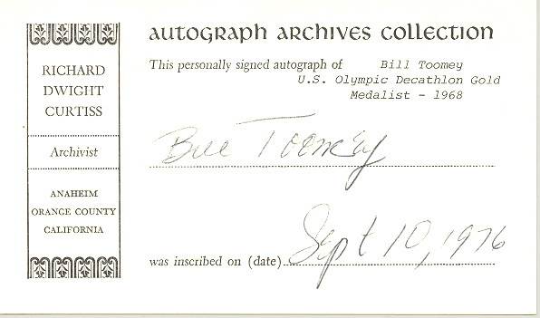 Photo of autograph