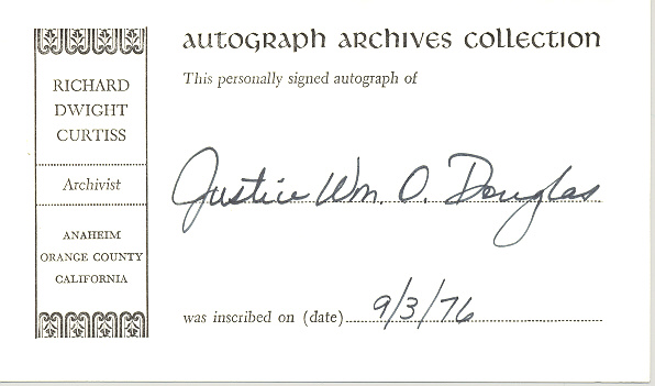 Photo of autograph