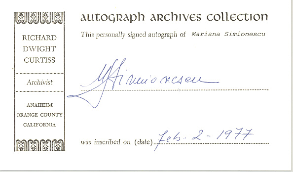 Photo of autograph