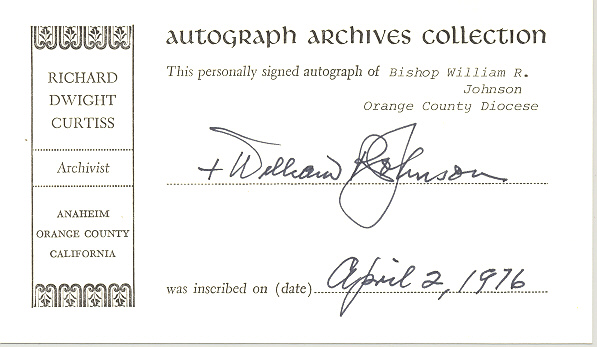 Photo of autograph