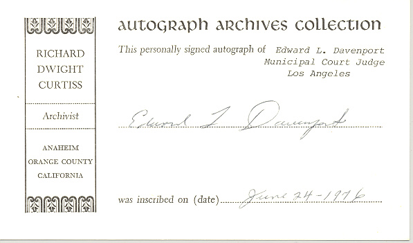 Photo of autograph