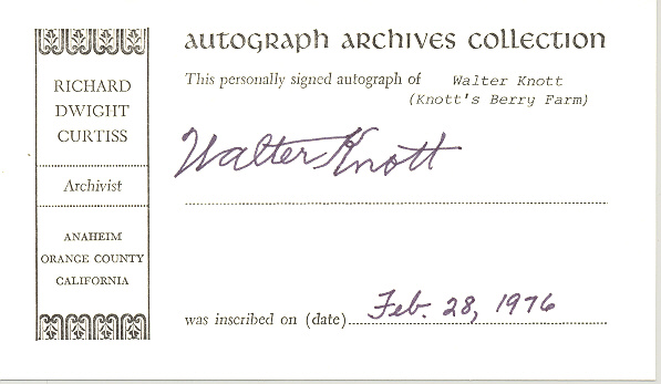 Photo of autograph