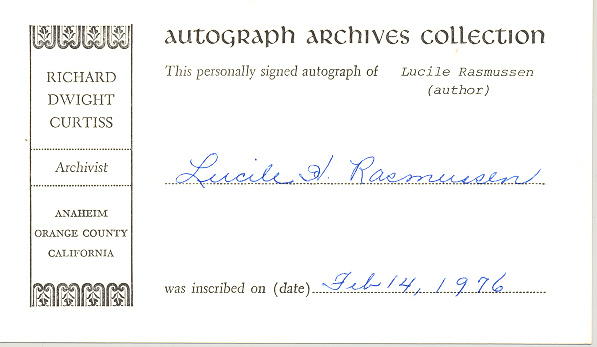 Photo of autograph