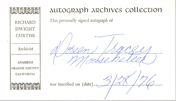 Photo of autograph