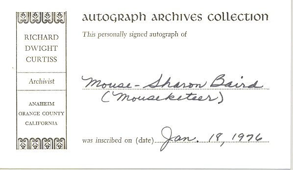 Photo of autograph