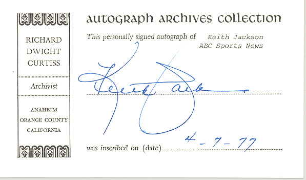 Photo of autograph