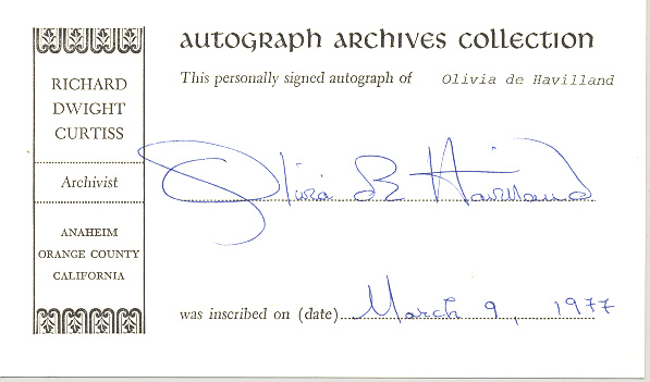 Photo of autograph
