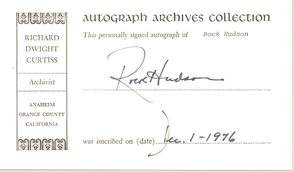 Photo of autograph