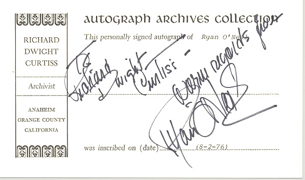 Photo of autograph