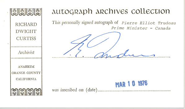 Photo of autograph