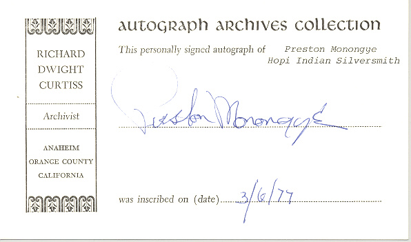 Photo of autograph