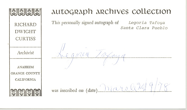 Photo of autograph