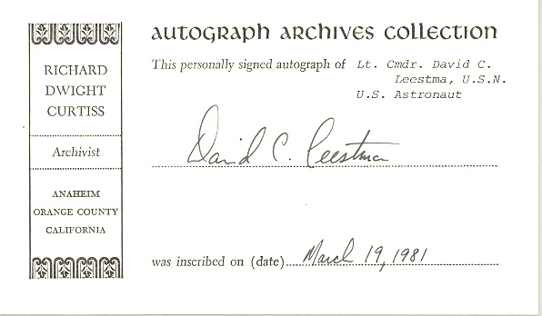 Photo of autograph