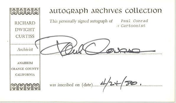 Photo of autograph
