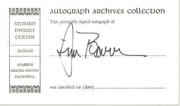 Photo of autograph