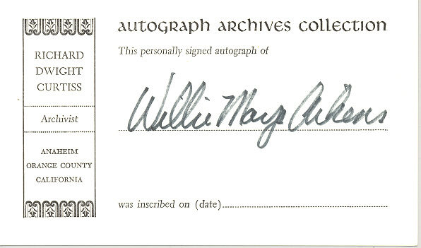 Photo of autograph