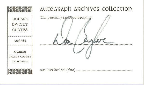 Photo of autograph