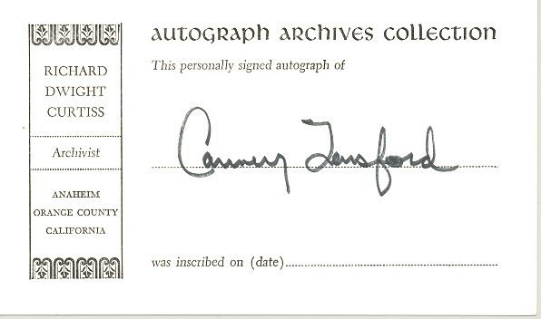 Photo of autograph