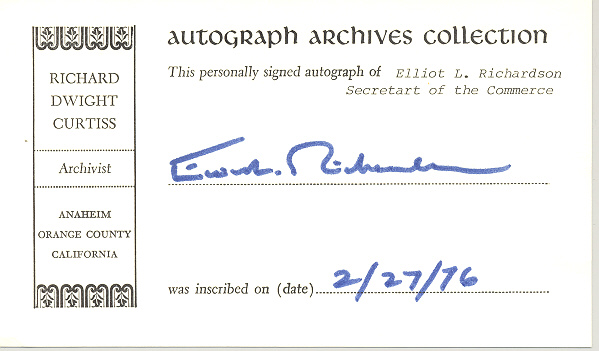 Photo of autograph