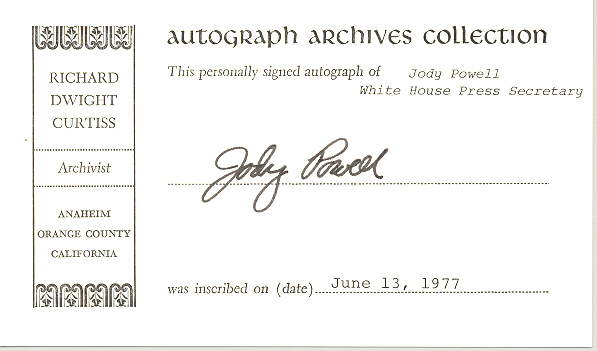 Photo of autograph