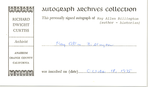 Photo of autograph